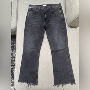 Women's black Citizens of Humanity Isola black jeans.
